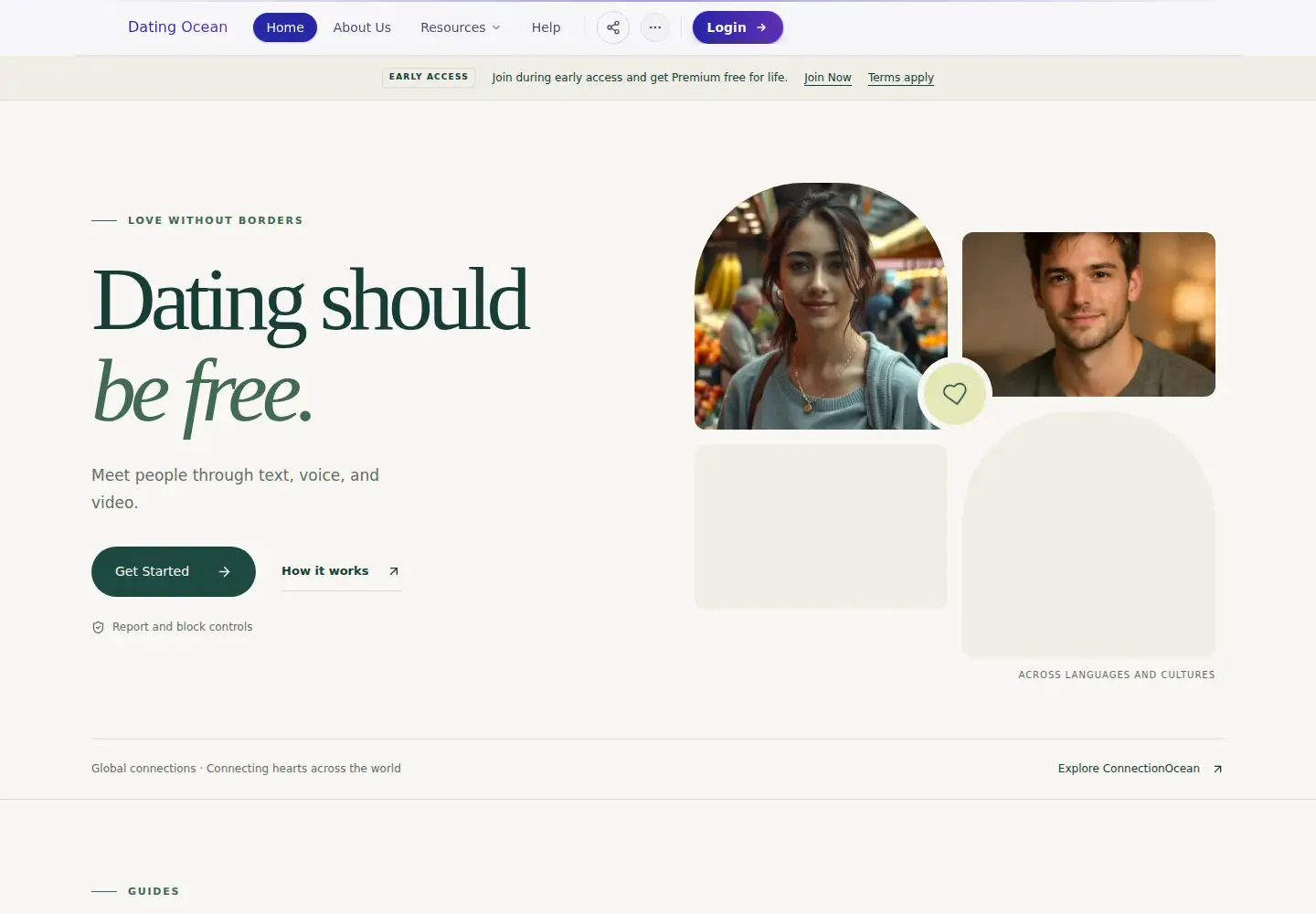 Screenshot of datingocean.com