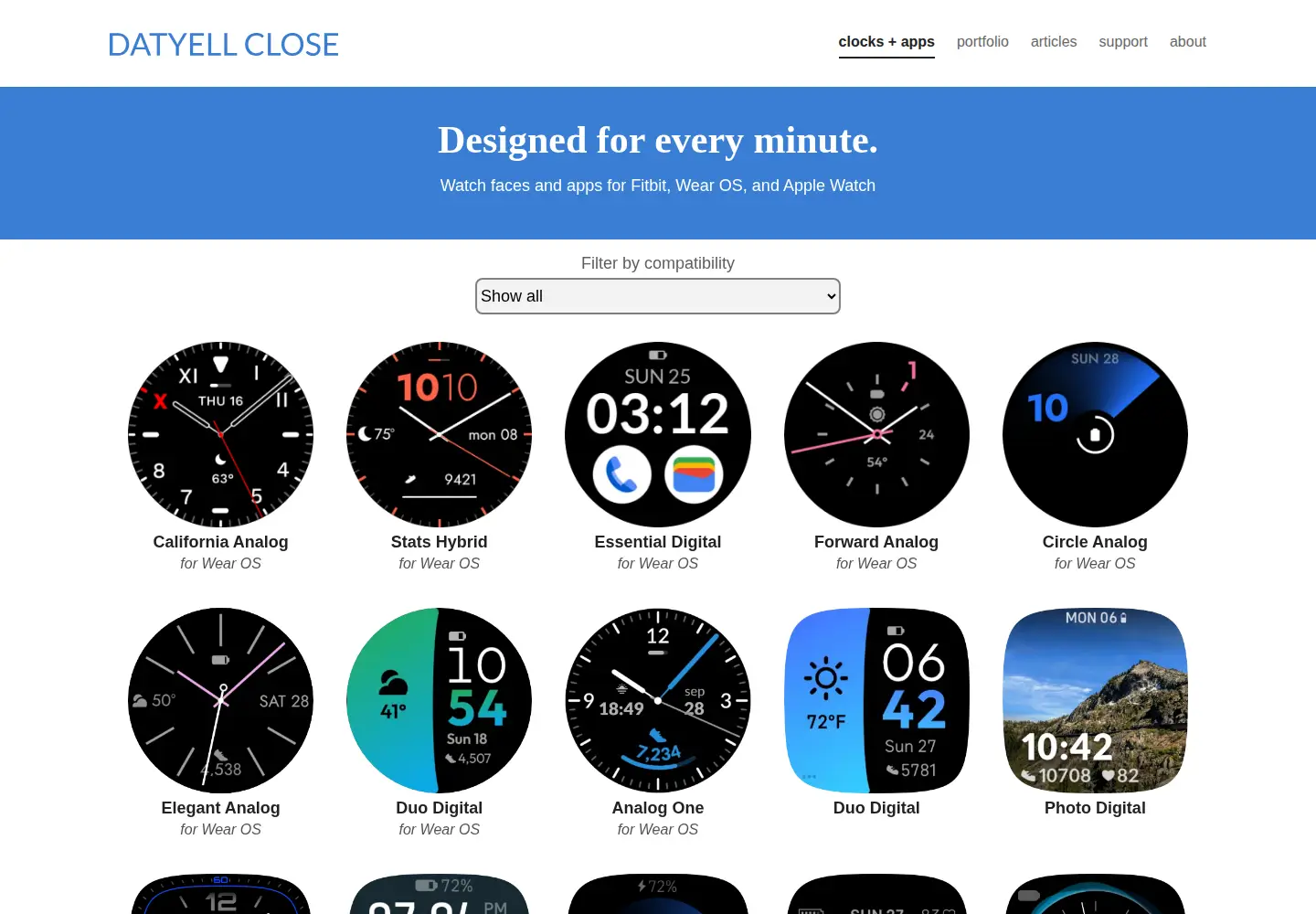 Screenshot of datyell.com