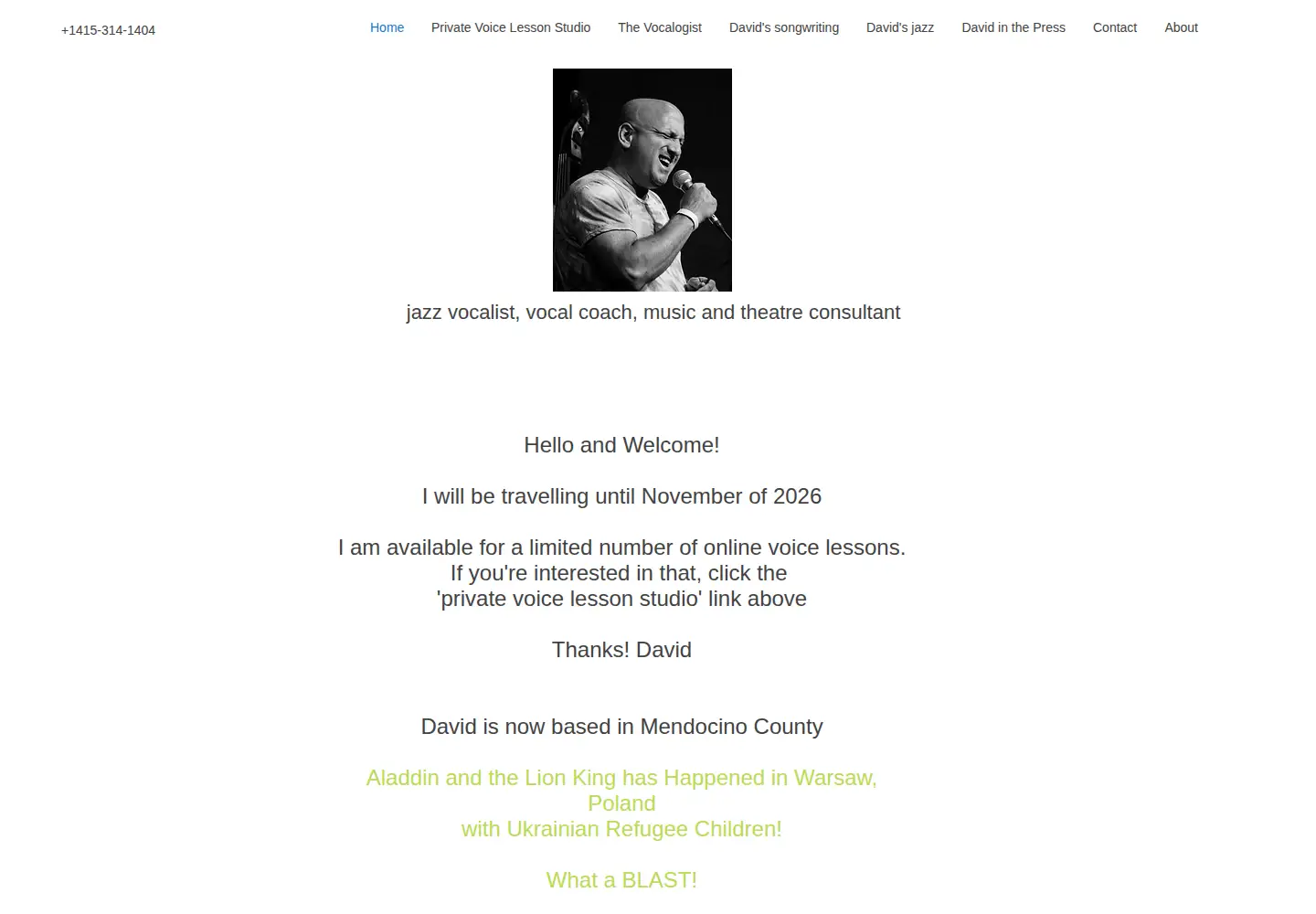 Screenshot of davidpostnow.com