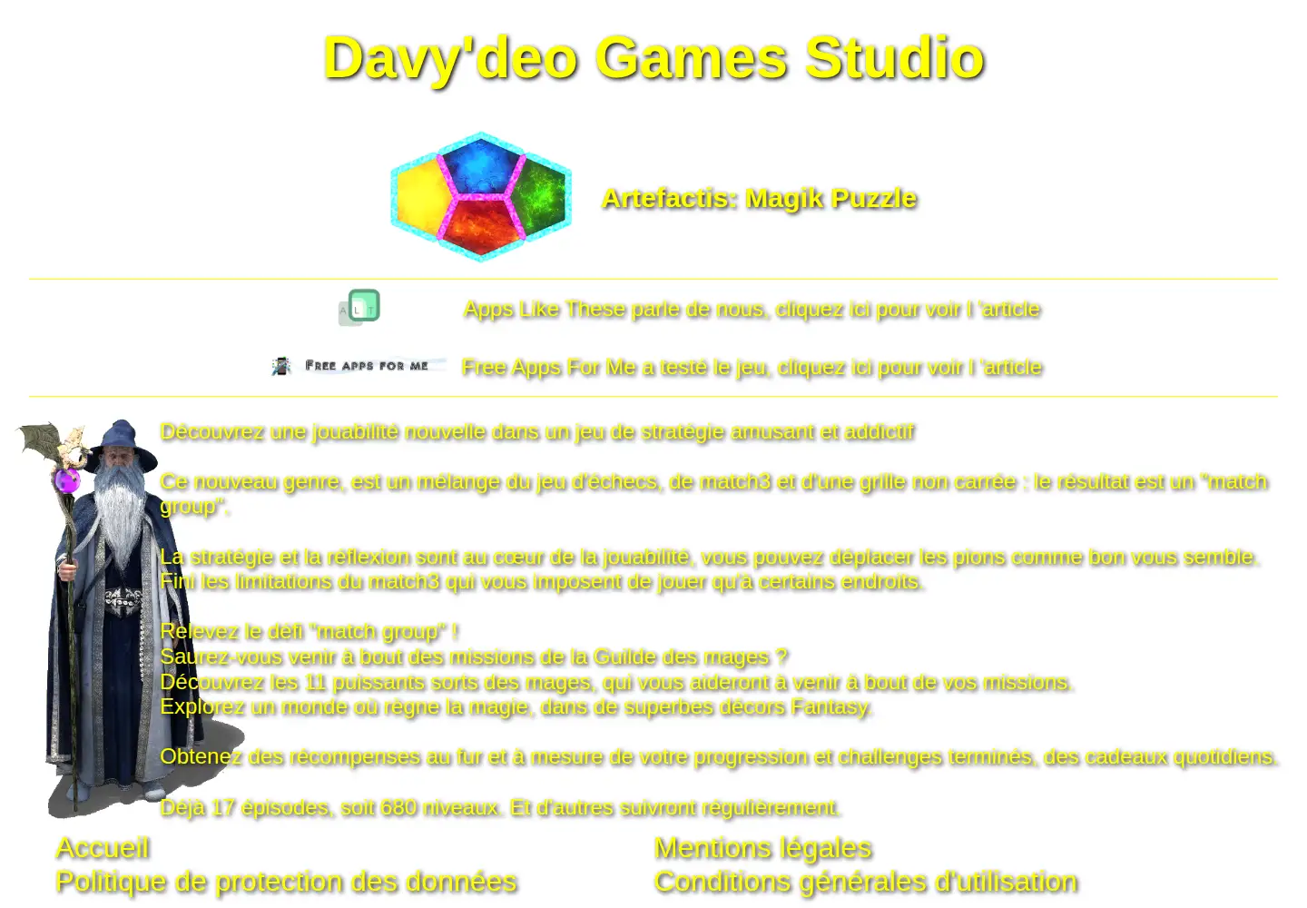 Captured homepage of davydeogamesstudio.com in the current scan