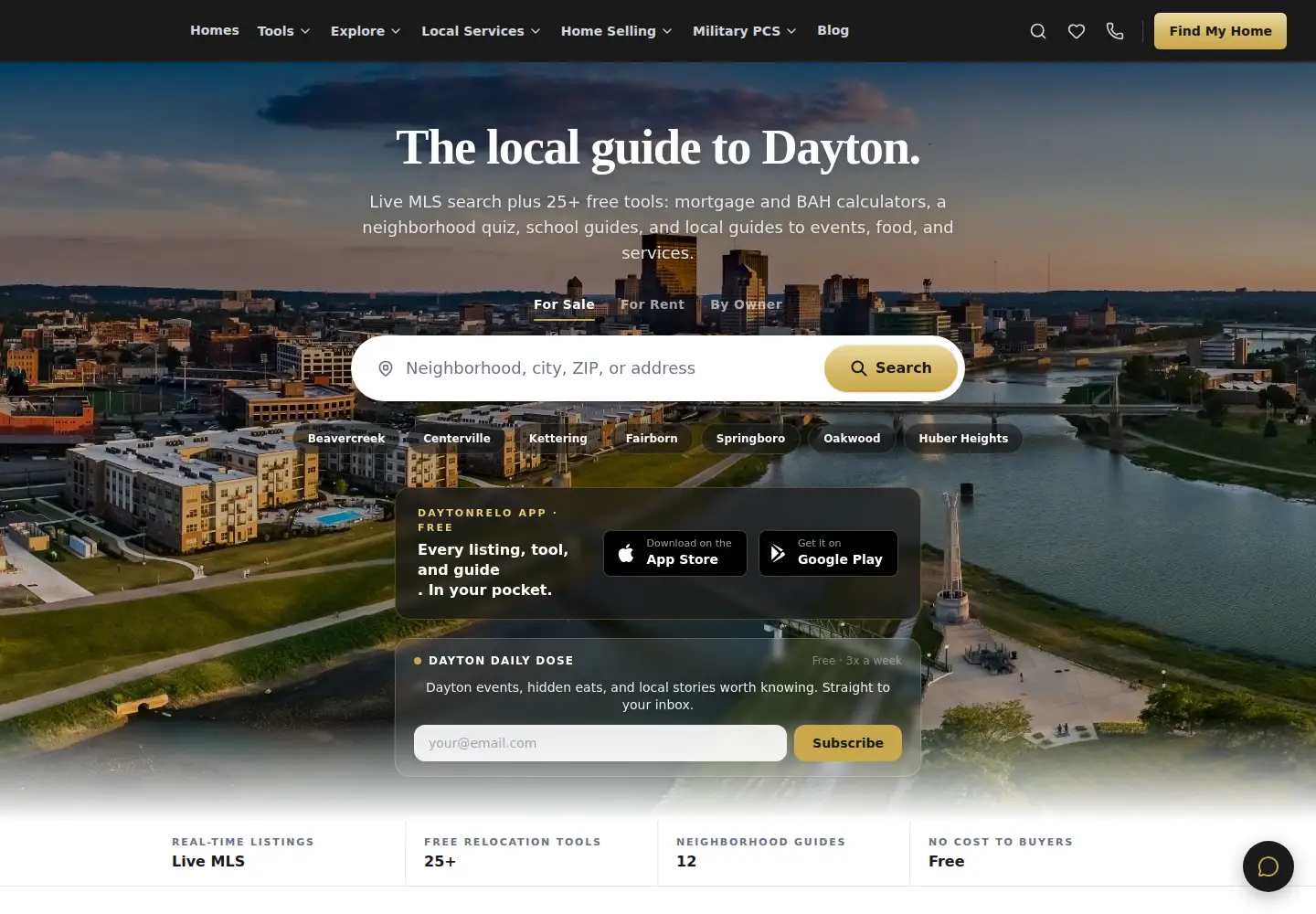 Screenshot of daytonrelo.com