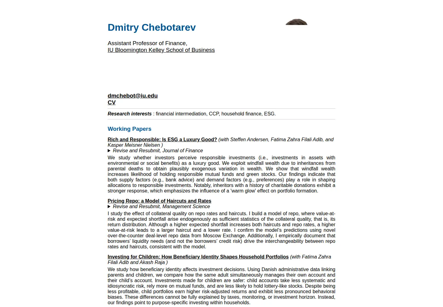 Screenshot of dchebotarev.com
