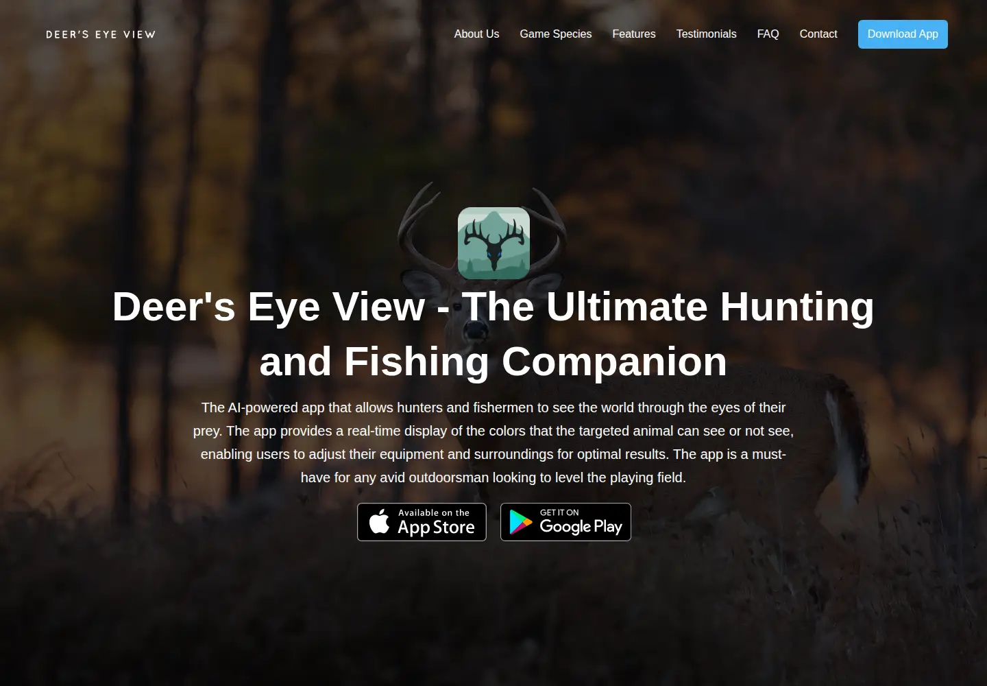Captured homepage of deerseyeview.com in the current scan