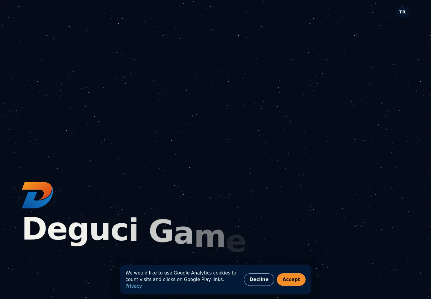 Captured homepage of degucigames.com in the current scan