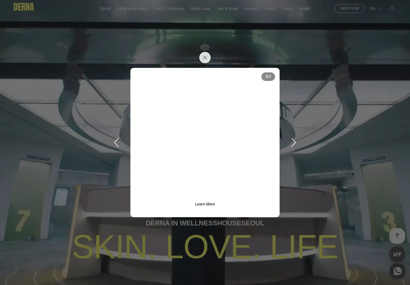 Screenshot of dernaclinic.com