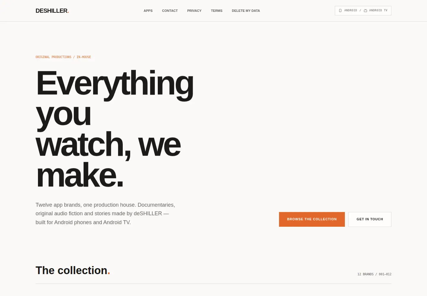 Screenshot of deshiller.com