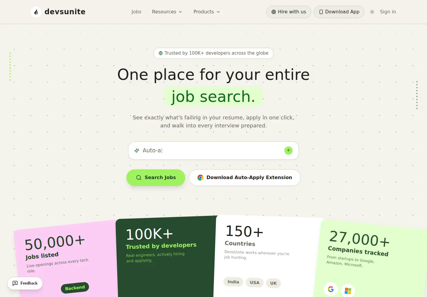 Screenshot of devsunite.com