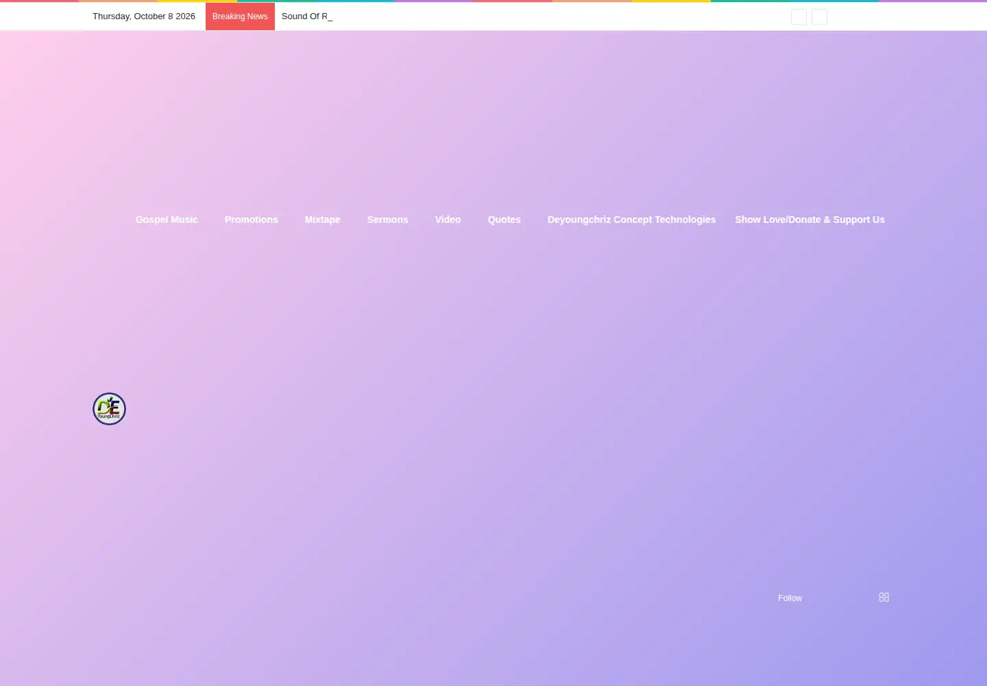 Screenshot of deyoungchrizgospel.com