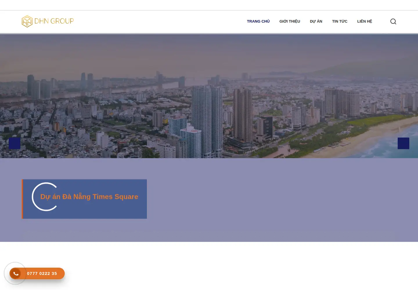 Captured homepage of dhnrealty.com in the current scan