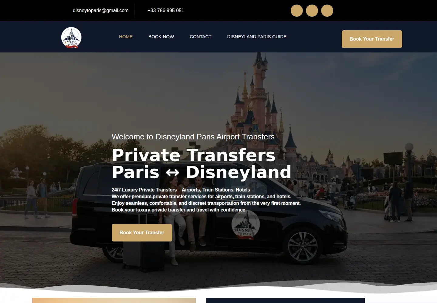Screenshot of disneytoparis.com