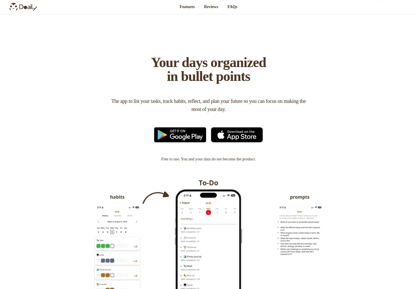Screenshot of doaily.com