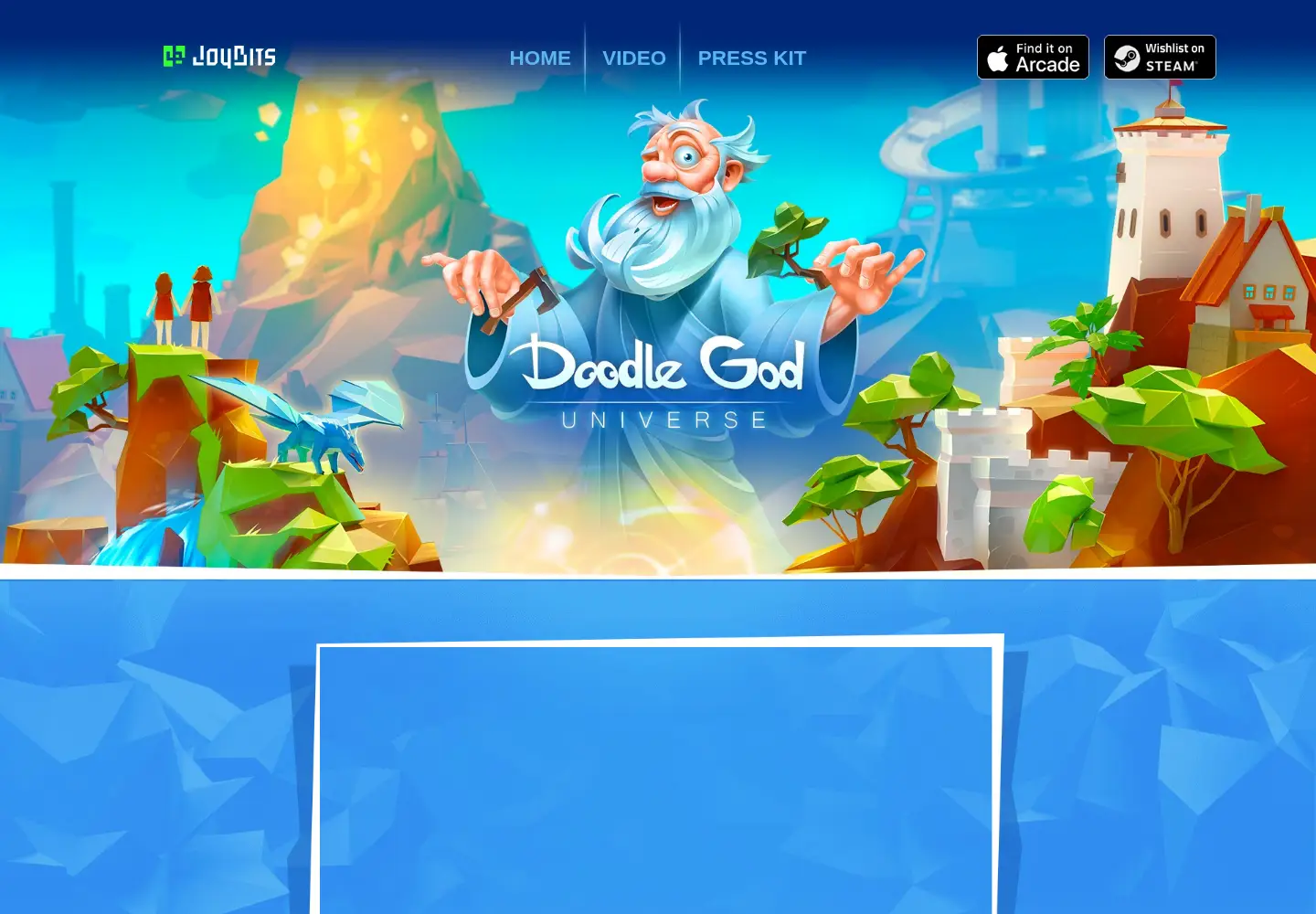 Screenshot of doodlegoduniverse.com