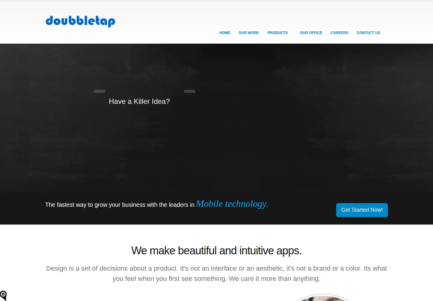 Screenshot of doubbletap.com