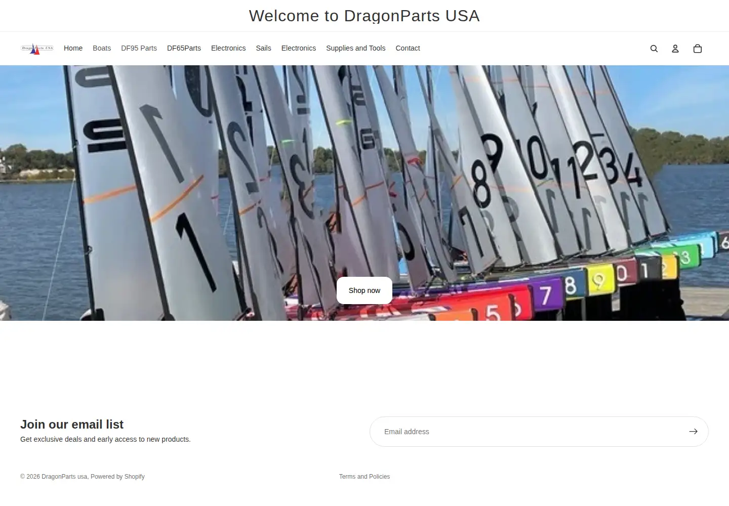 Screenshot of dragonpartsusa.com