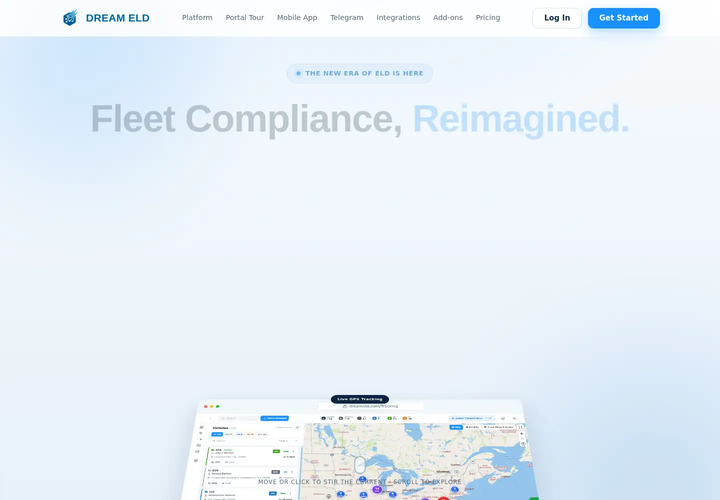 Captured homepage of dreameld.com in the current scan