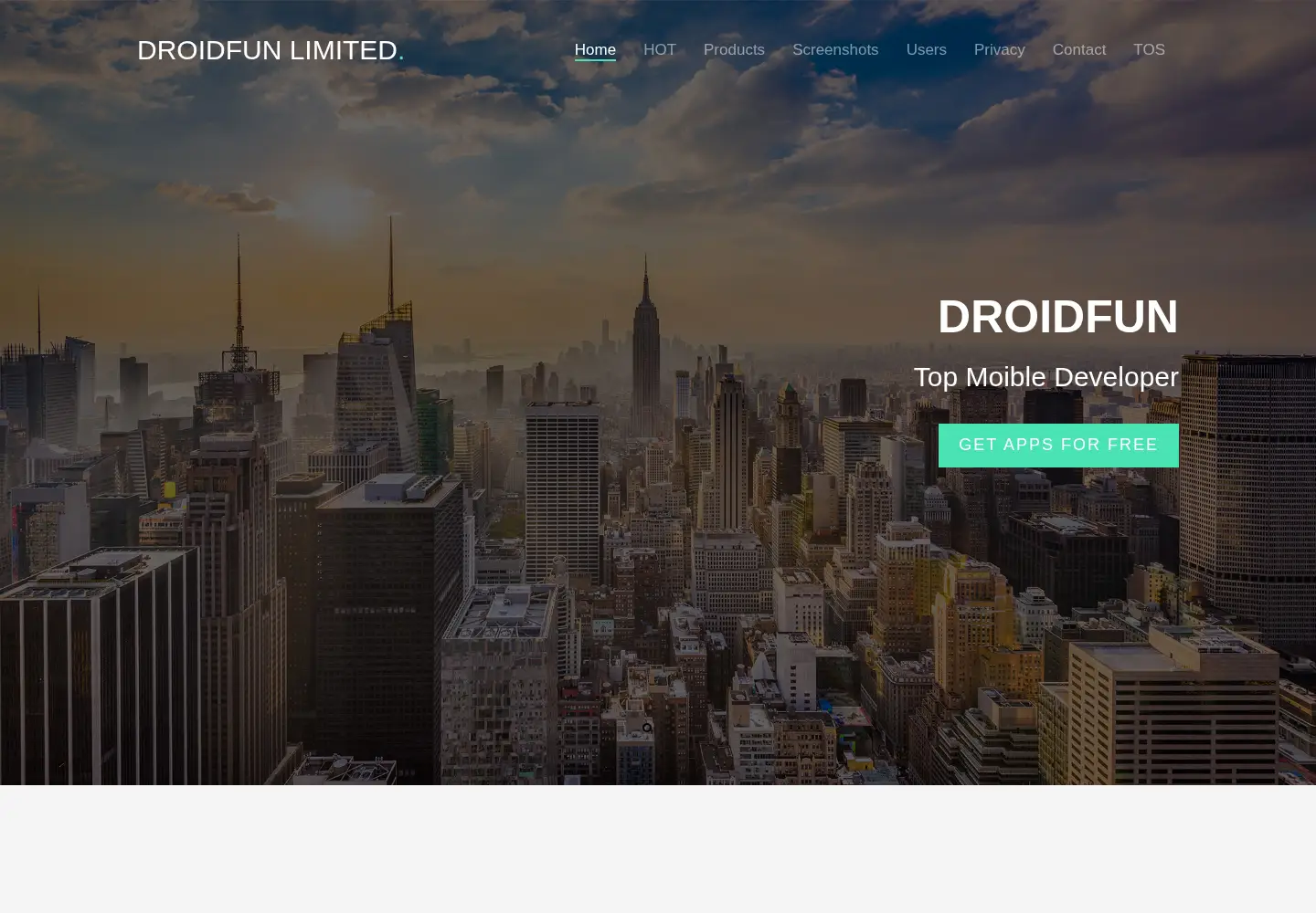 Screenshot of droid-fun.com
