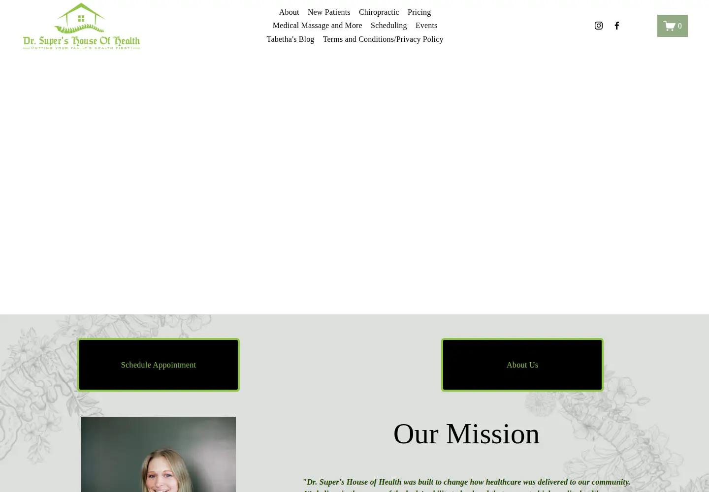 Screenshot of drsupershouseofhealth.com