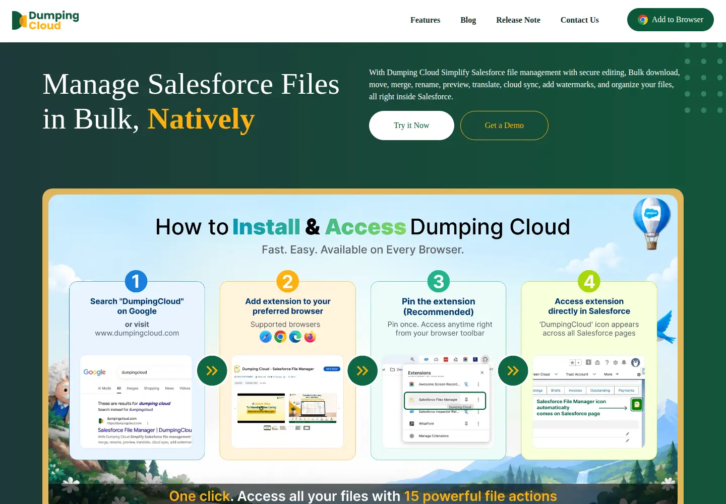 Captured homepage of dumpingcloud.com in the current scan