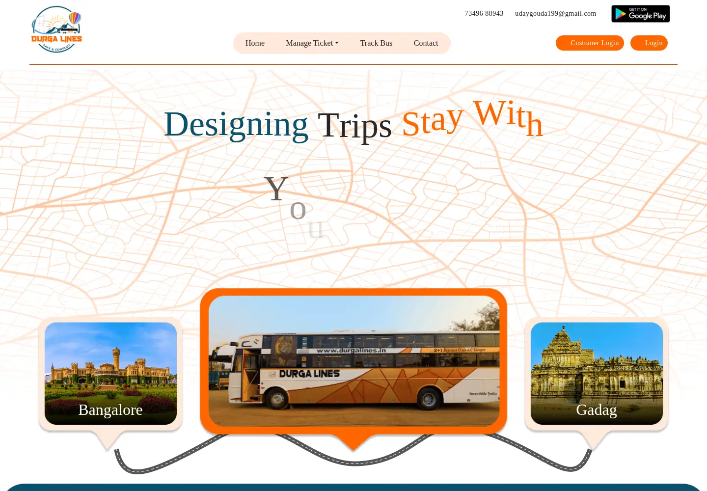 Screenshot of durgalines.com