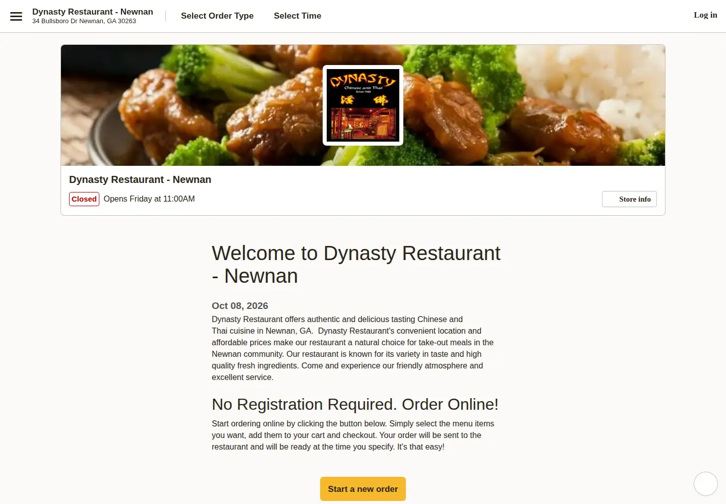Screenshot of dynastynewnan.com