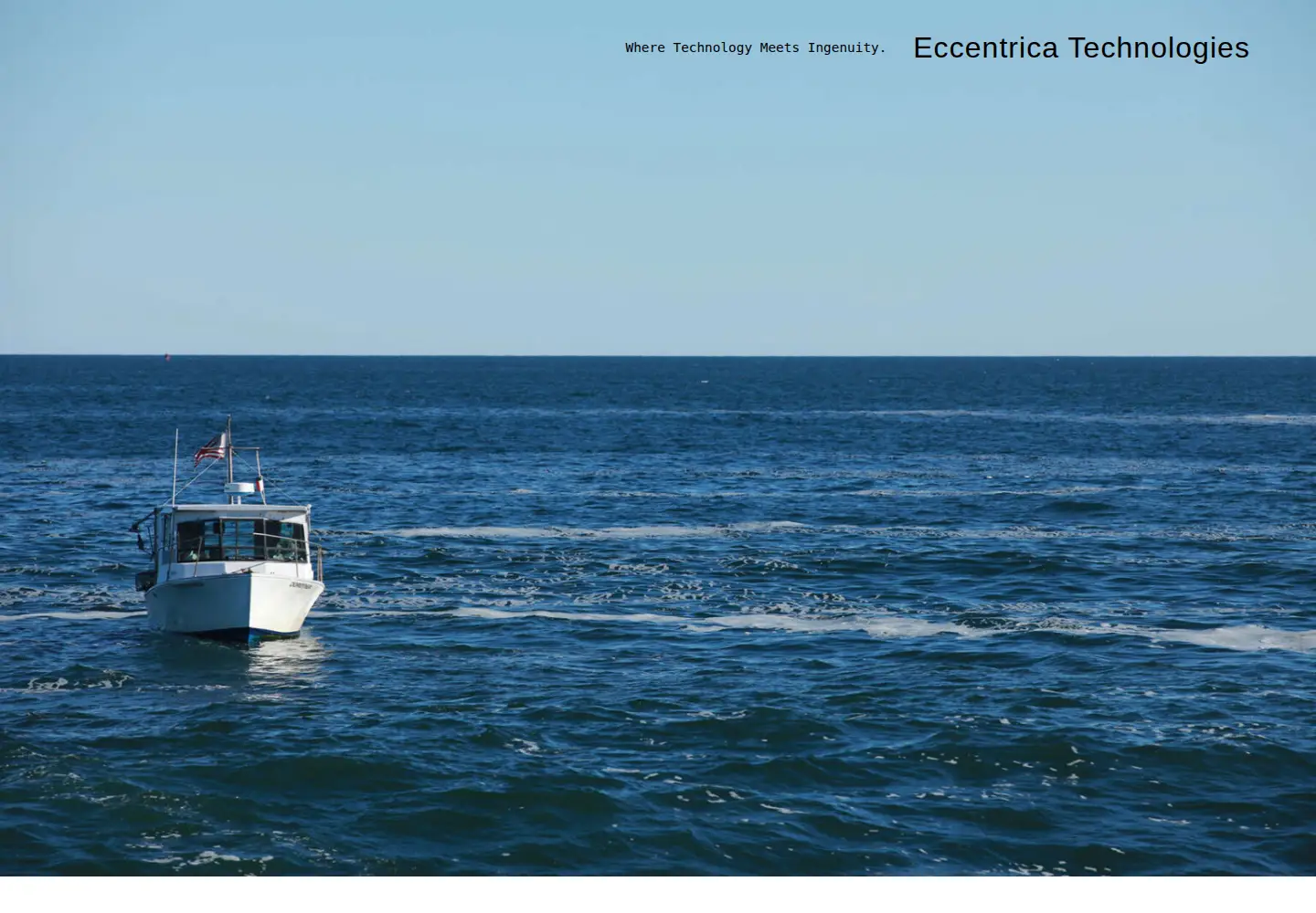 Captured homepage of eccentricatech.com in the current scan
