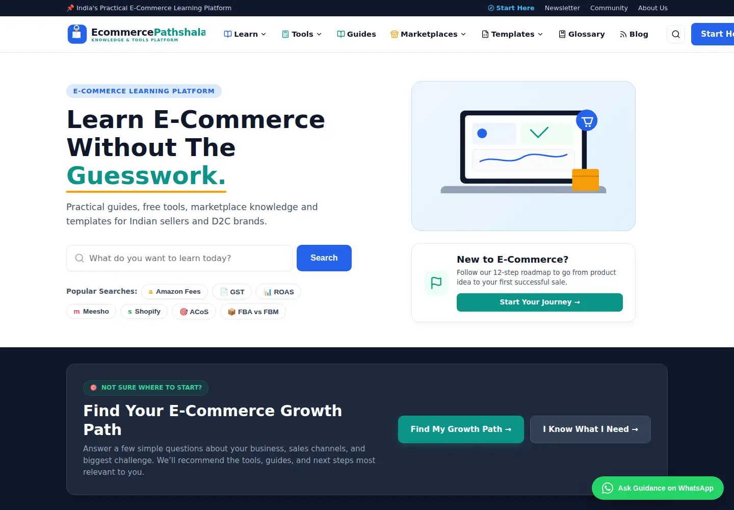 Screenshot of ecommercepathshala.com