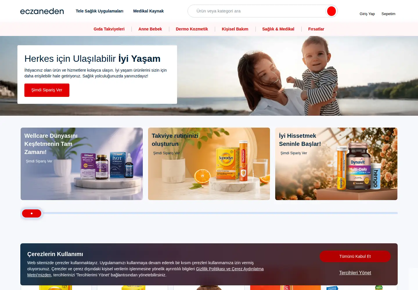 Captured homepage of eczaneden.com in the current scan