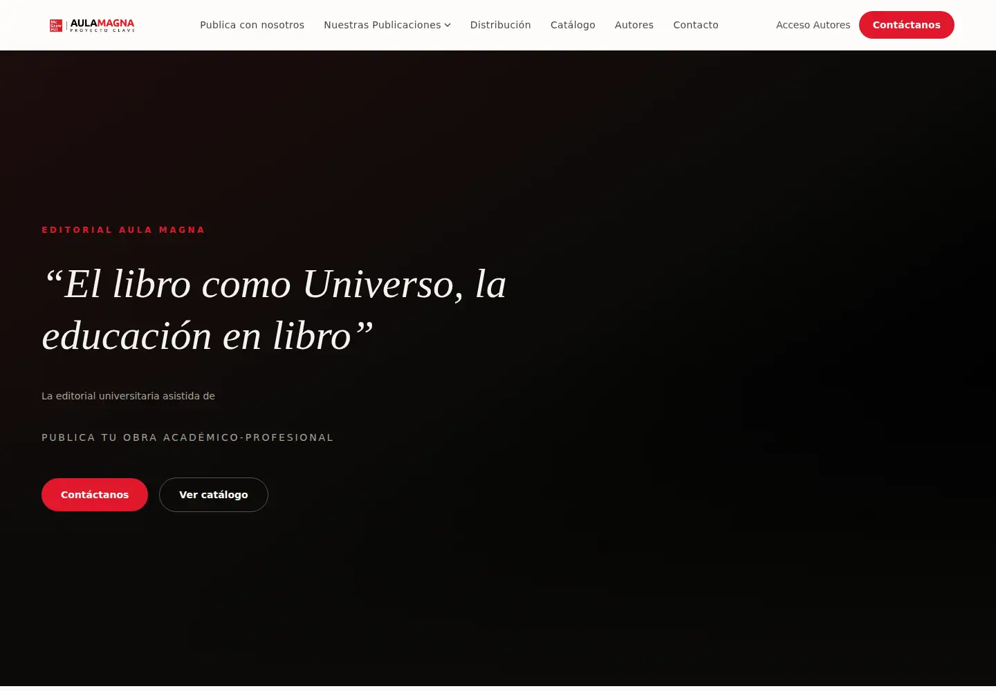 Captured homepage of editorialaulamagna.com in the current scan