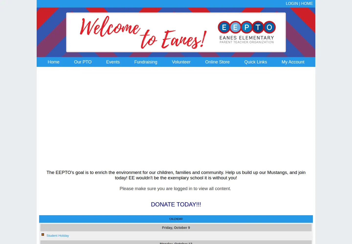 Captured homepage of eepto.com in the current scan