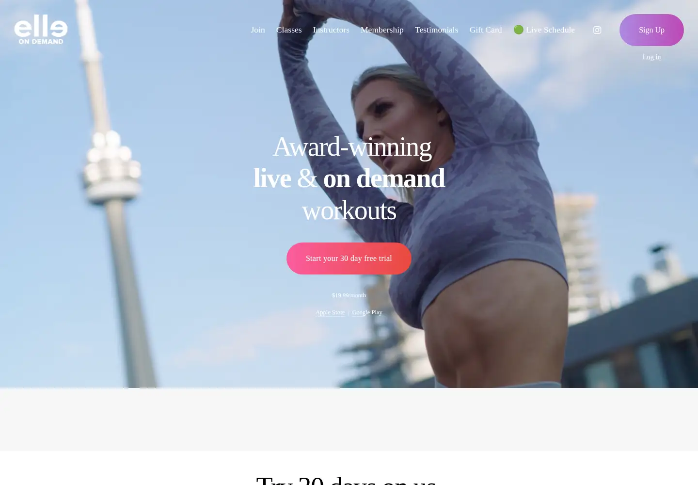 Screenshot of elleondemand.com