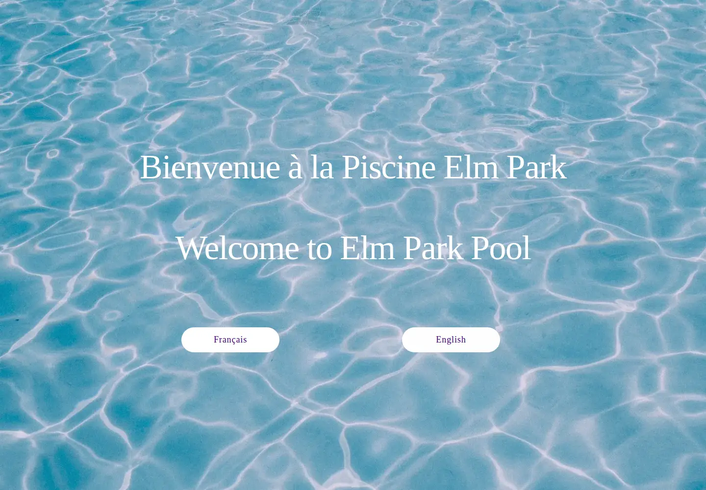 Screenshot of elmparkpool.com