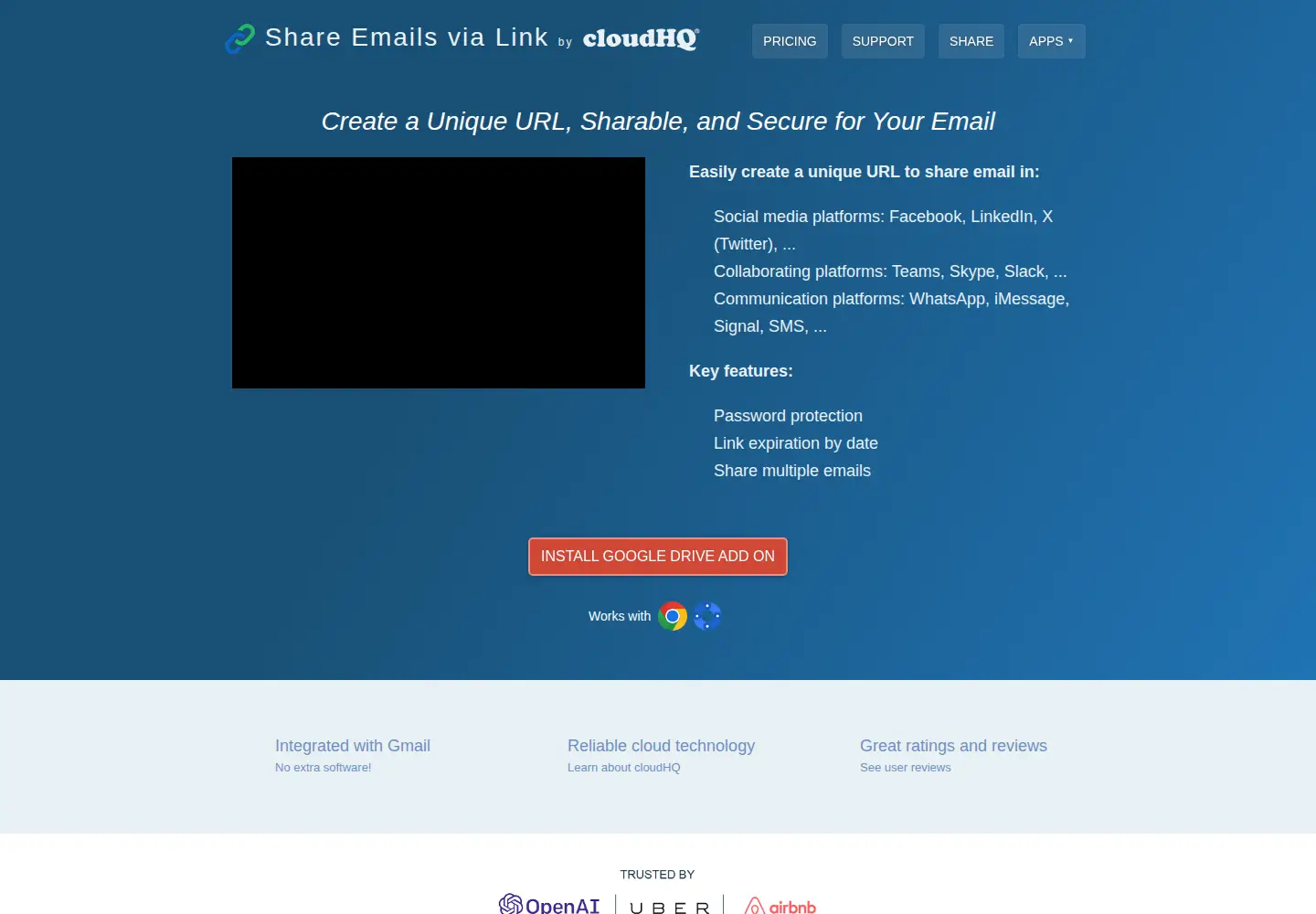 Captured homepage of email-links.com in the current scan