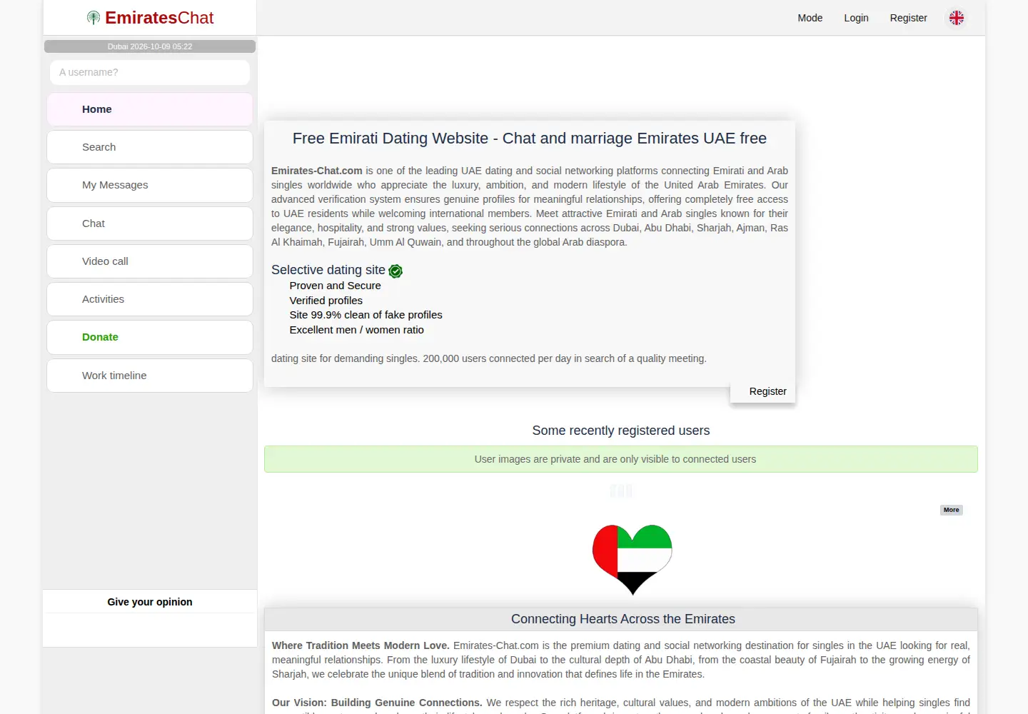 Screenshot of emirates-chat.com