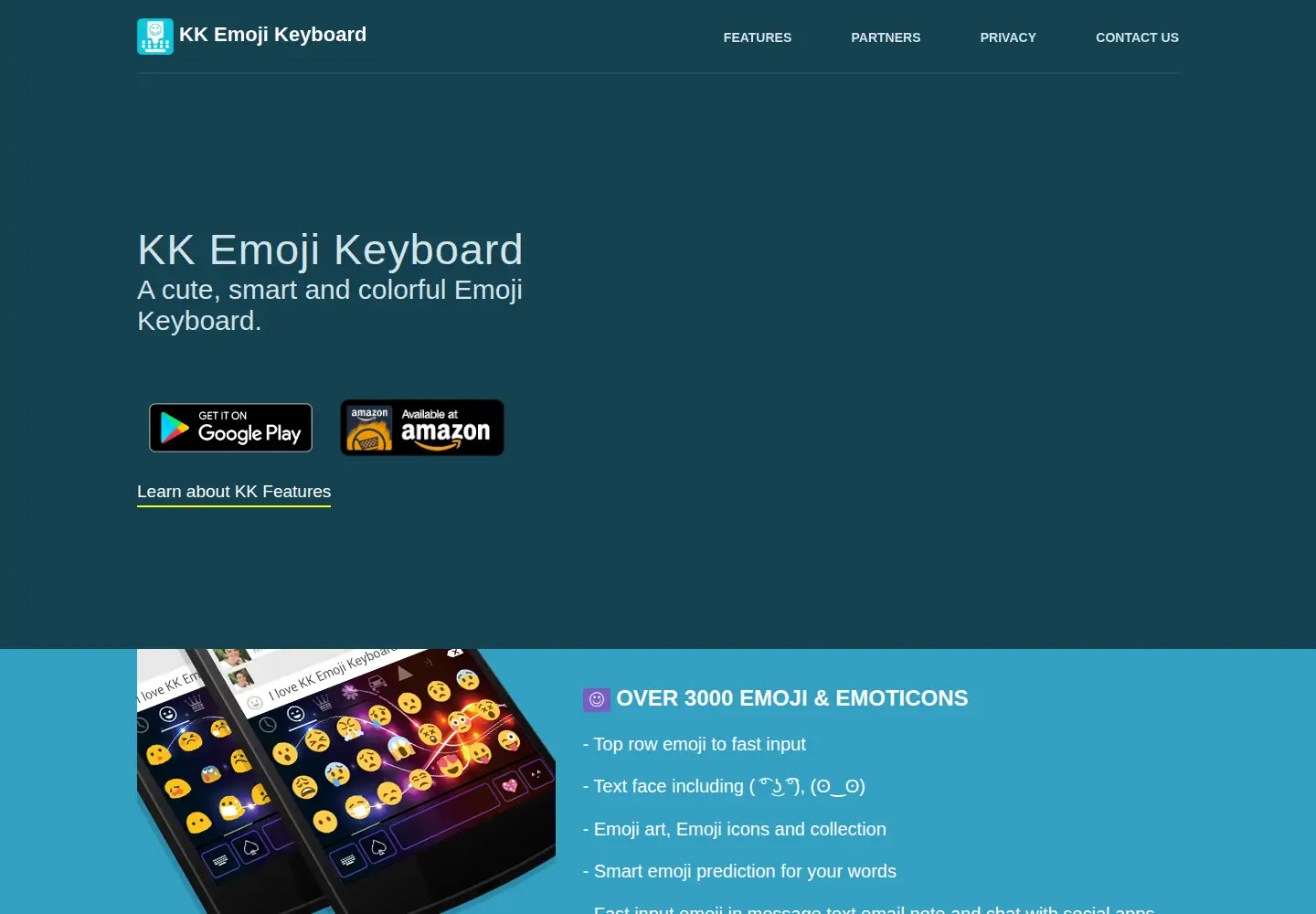 Screenshot of emoji-keyboard.com