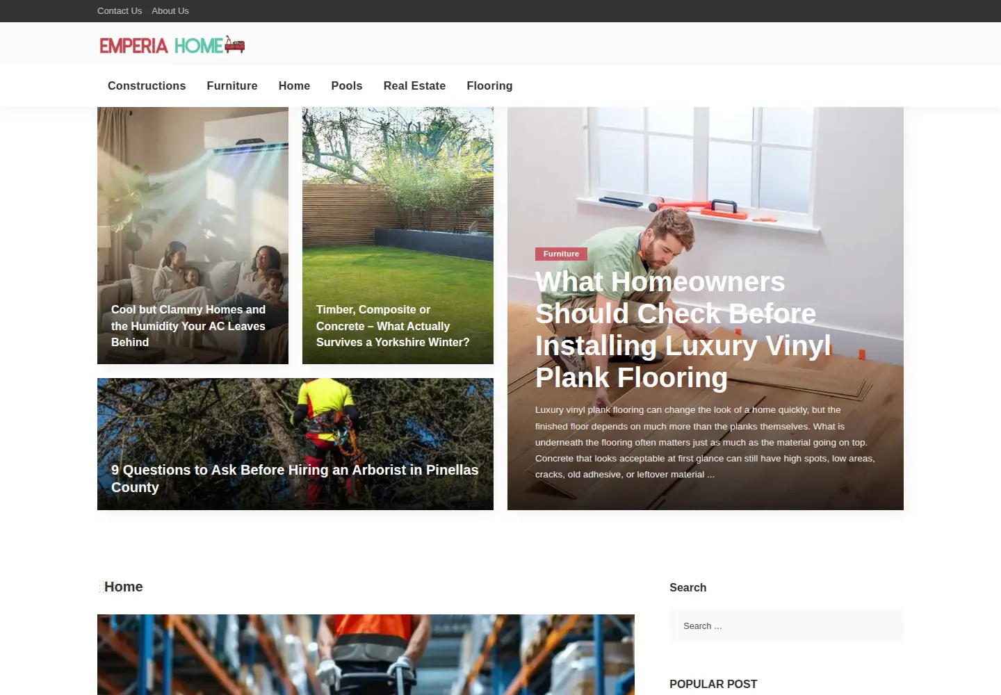 Screenshot of emperiahome.com