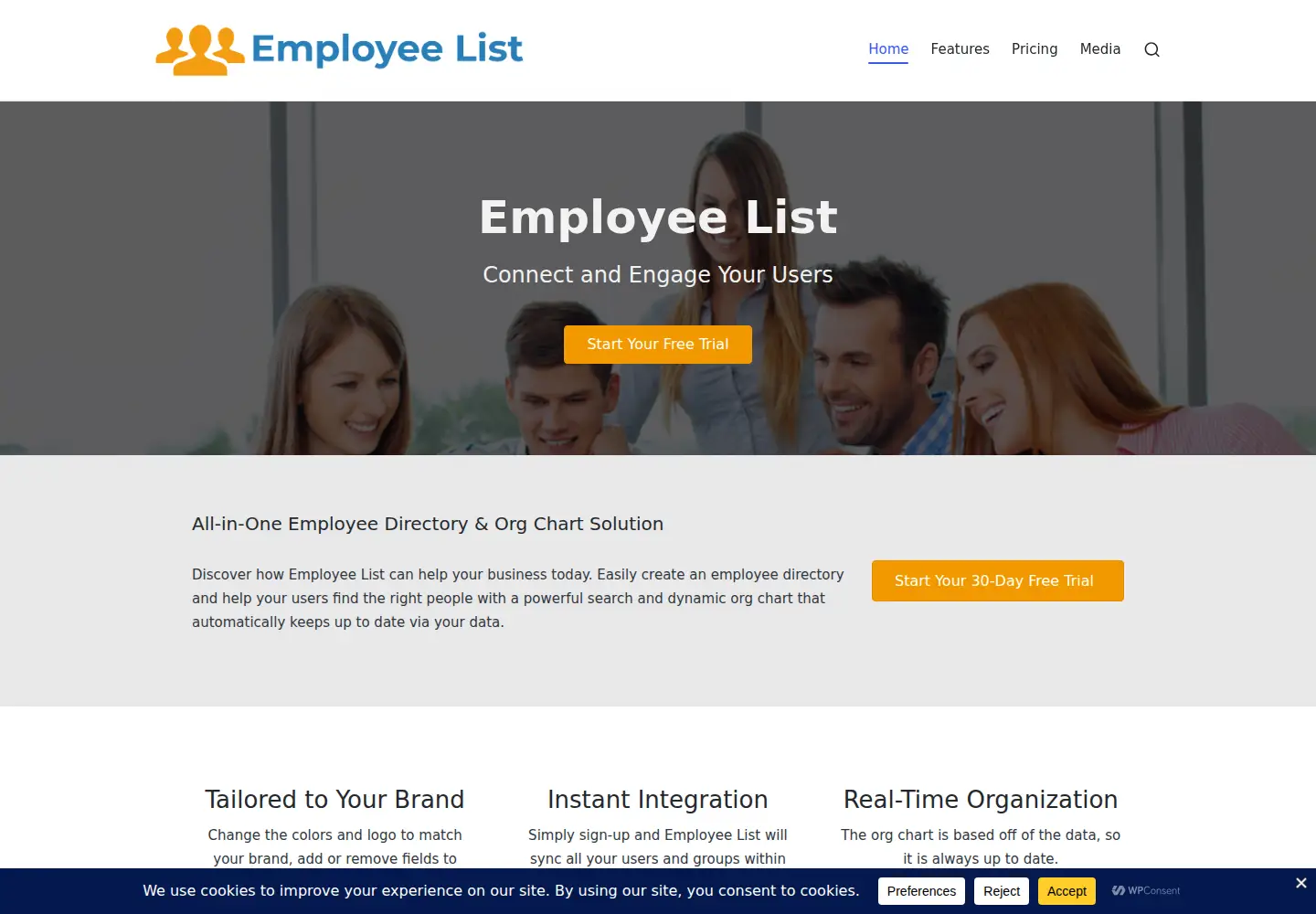 Screenshot of employee-list.com