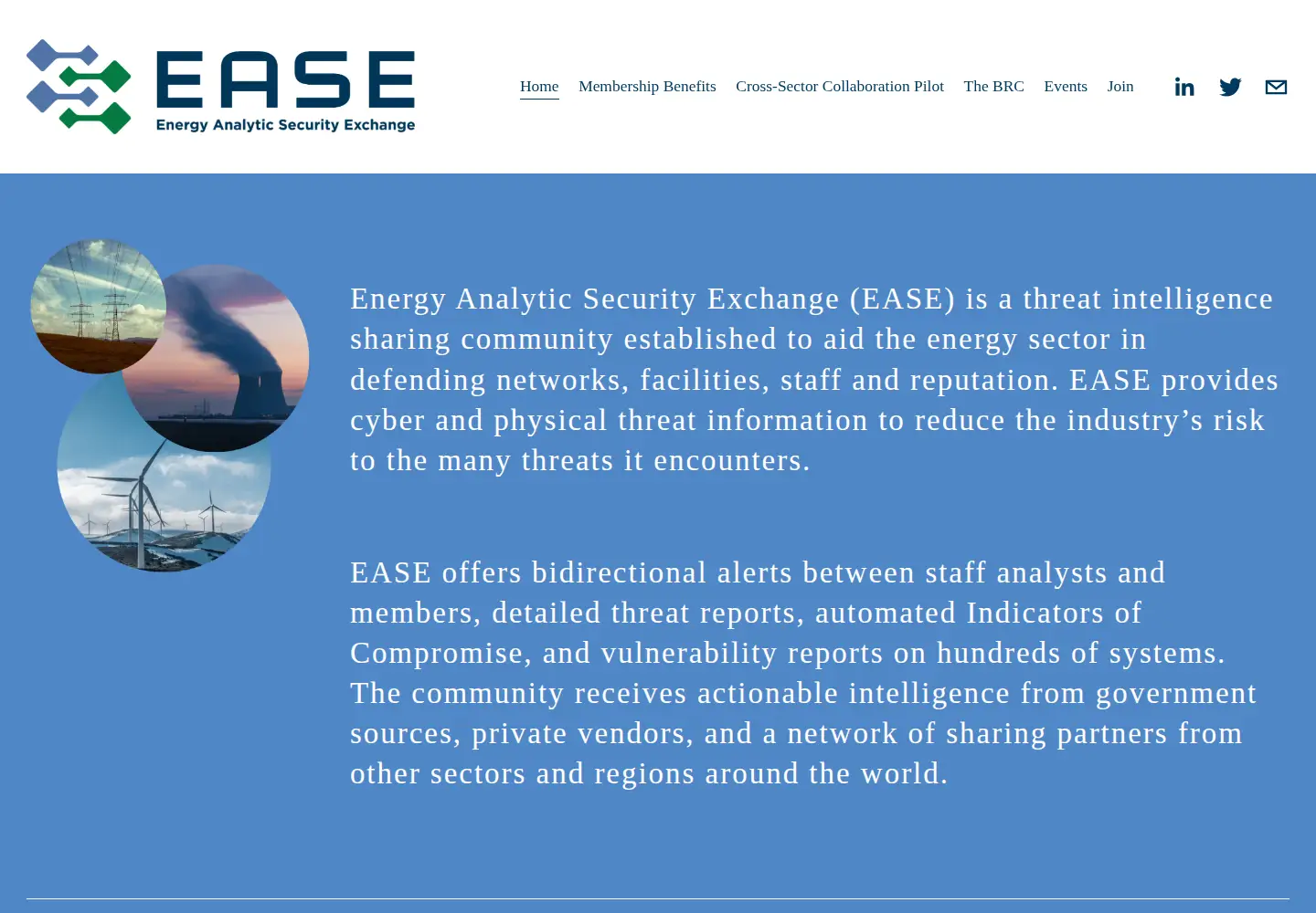 Captured homepage of energy-ase.com in the current scan