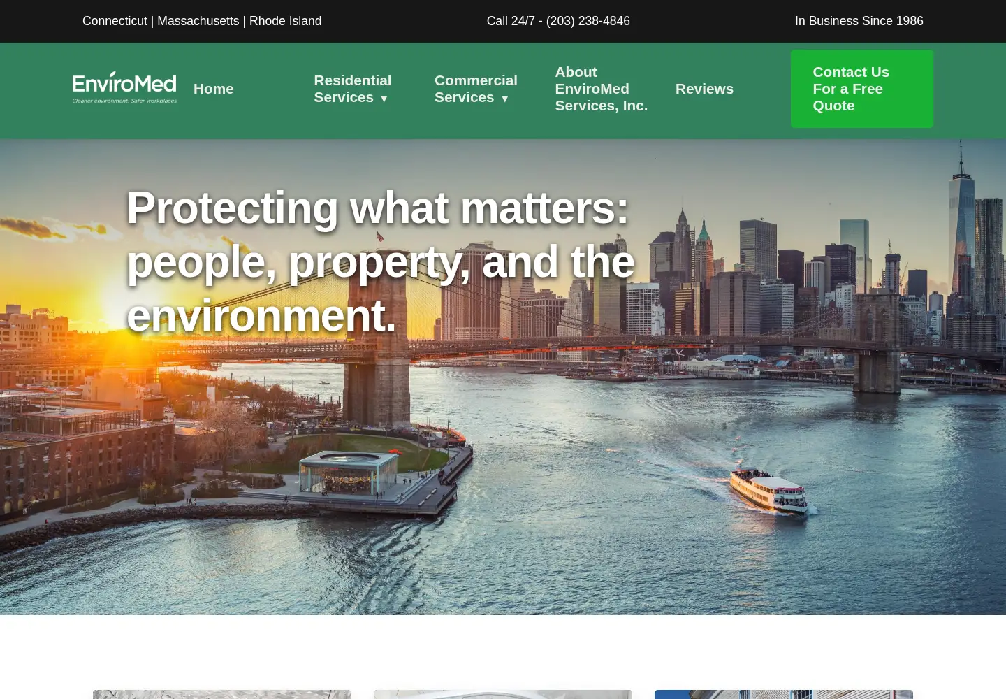 Screenshot of enviromedservices.com