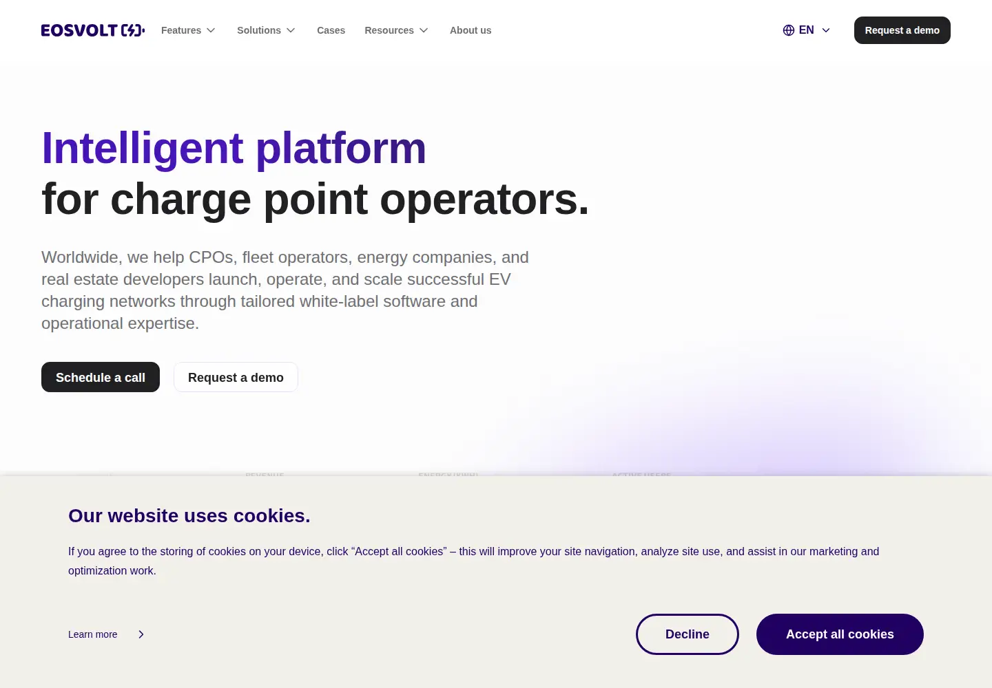 Captured homepage of eosvolt.com in the current scan