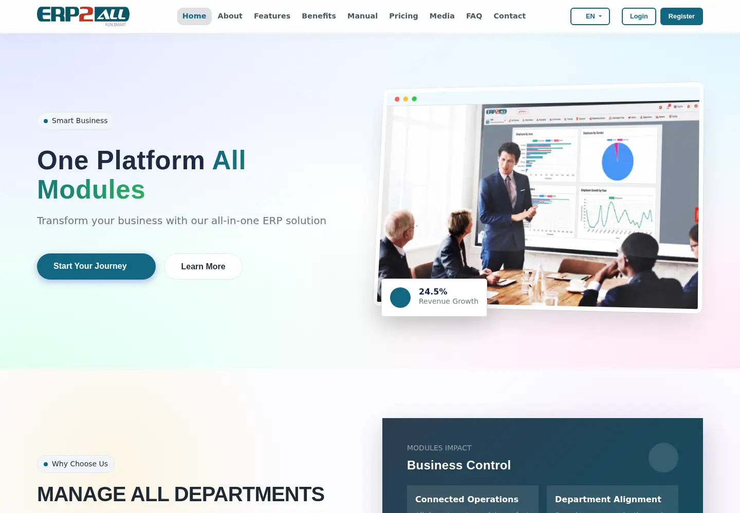 Screenshot of erp2all.com