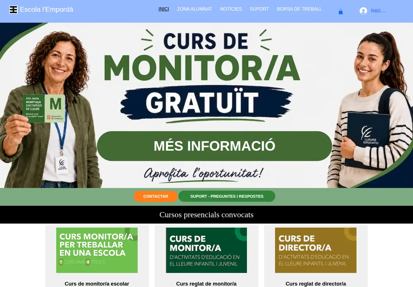 Screenshot of escolaemporda.com