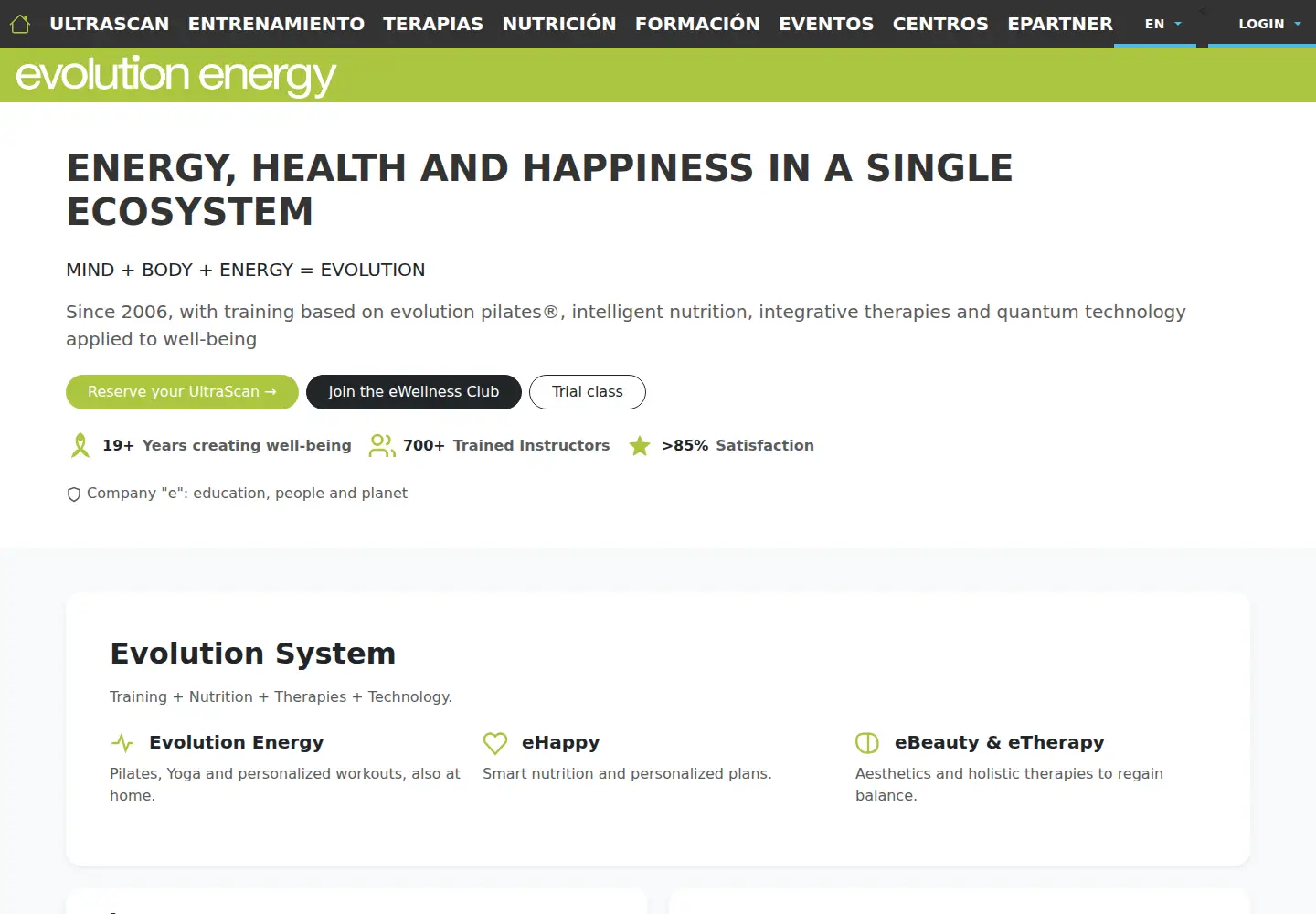 Captured homepage of evolutionenergystudios.com in the current scan