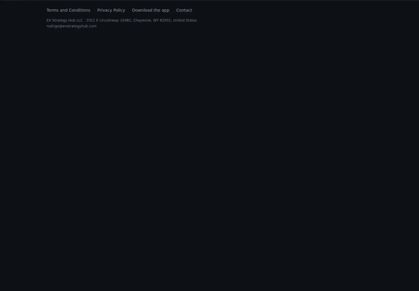 Screenshot of evstrategyhub.com