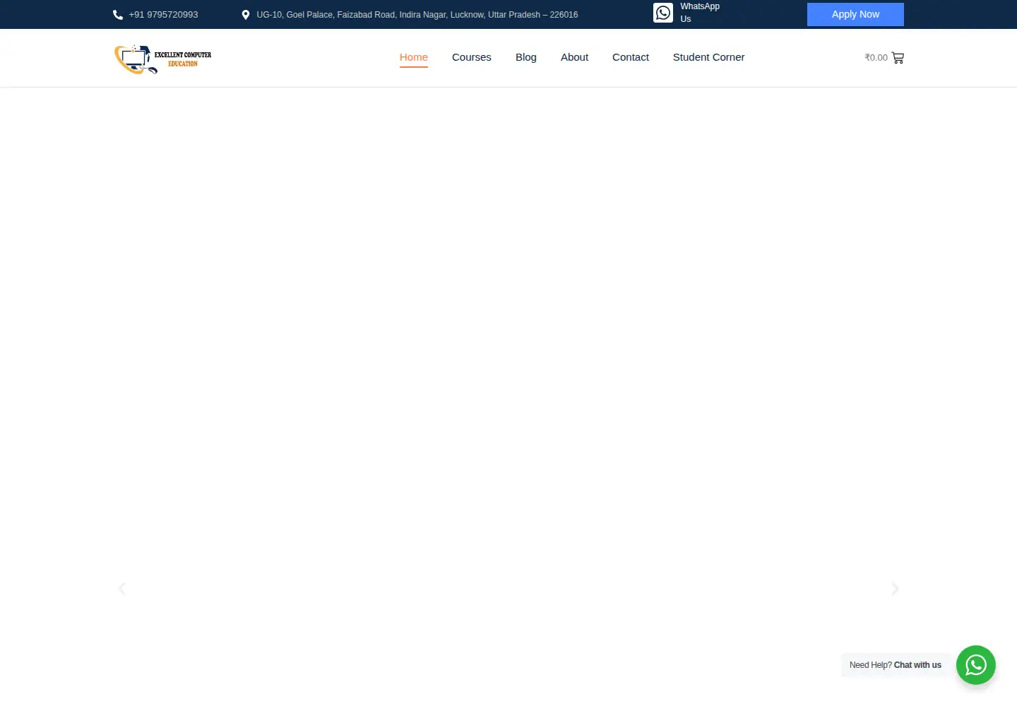 Captured homepage of excellentcomputereducation.com in the current scan