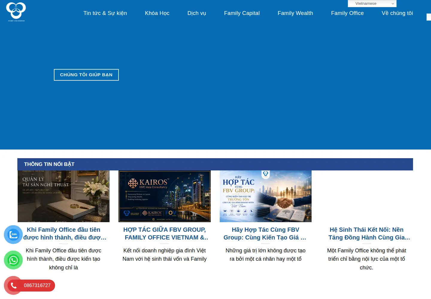 Screenshot of familybusinessvietnam.com