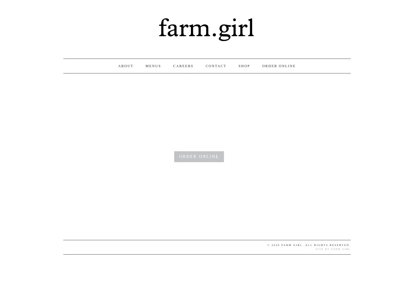 Screenshot of farmgirleatery.com
