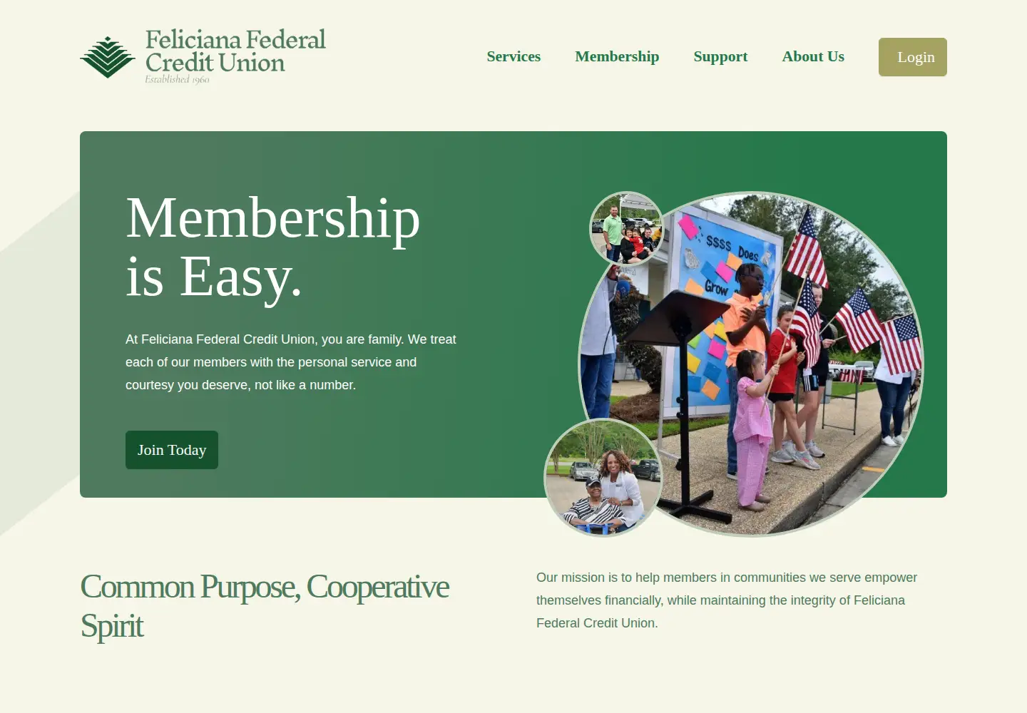 Screenshot of felicianafcu.com