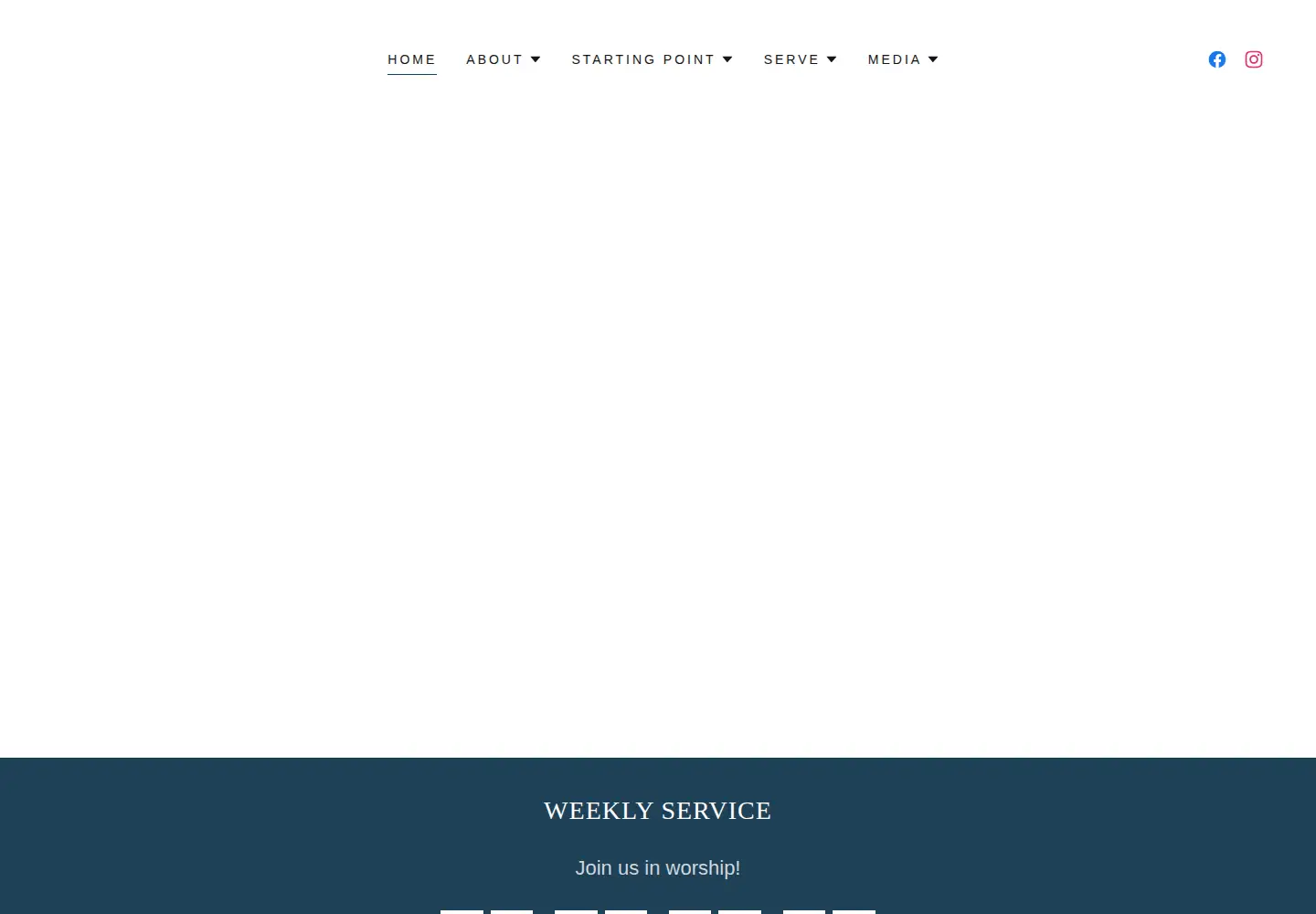 Captured homepage of ffwbchurchnc.com in the current scan