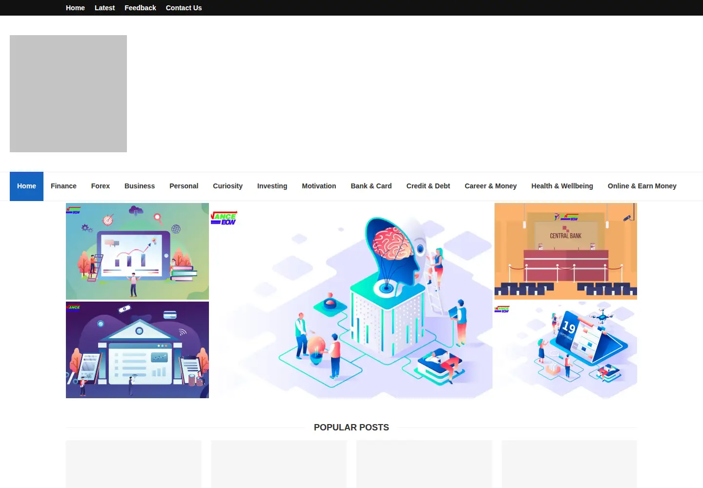 Screenshot of financebow.com