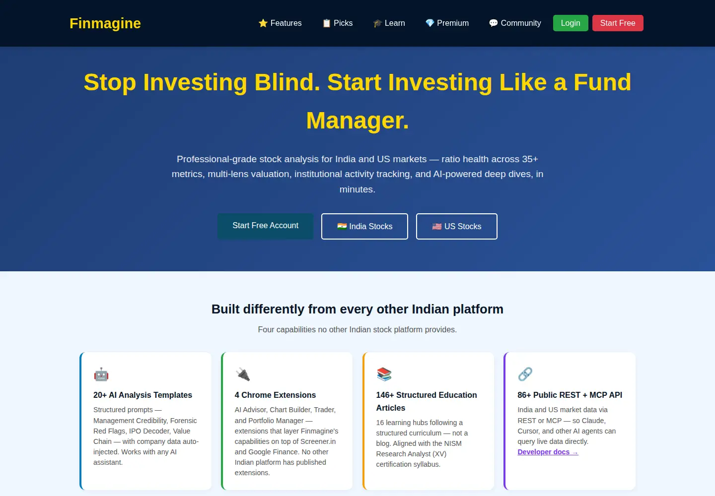 Screenshot of finmagine.com
